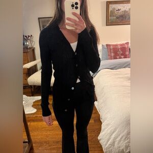 R Label Women's Sweater Cardigan